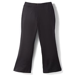 Pine Active Knit Full Length Solid 4 Way Stretch Flared Leggings - Black