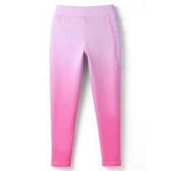 Pine Active Knit Full Length  Leggings With Ombre Effect  - Pink