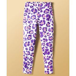Pine Active Knit Full Length Printed Leggings - Lavender