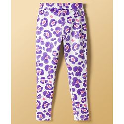 Pine Active Knit Full Length Printed Leggings - Lavender