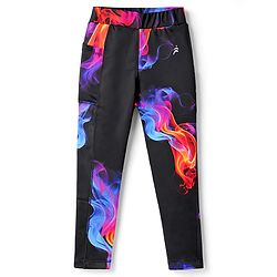 Pine Active Knit Full Length Printed Leggings - Black