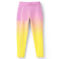 Pine Active Knit Full Length Leggings With Ombre Effect - Pink