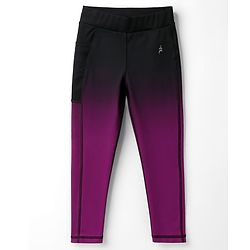 Pine Active Knit Full Length Leggings With Ombre Effect - Black
