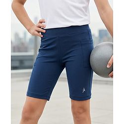Pine Active Knit Ultra Comfort way Stretch Aero Soft Cycling Shorts Solid Colour - Black