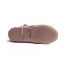 Pine Kids Velcro Closure Ballerina With Bow Applique - Pink