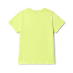 Pine Kids Cotton Knit Half Sleeves T-Shirt With Text Print - Limegreen