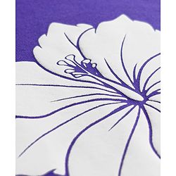 Pine Kids Cotton Knit T-Shirts with Floral Print Purple 4-5 Years