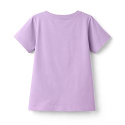 Pine Kids Cotton Knit T-Shirt Round Neck Half Sleeves Butterfly Print Lavender 4-5 Years