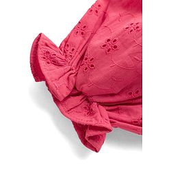 Pine Kids Schiffili Woven Sleeveless Solid Colour Dress - Fuchsia