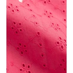 Pine Kids Schiffili Woven Sleeveless Solid Colour Dress - Fuchsia
