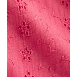 Pine Kids Schiffili Woven Sleeveless Solid Colour Dress - Fuchsia