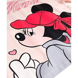 Pine Kids Disney Cotton Knit T-Shirt Half Sleeves  Front & Back Minnie Mouse & Friends Print Pink 4-5 Years