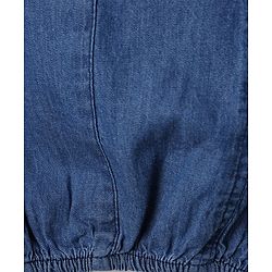 Pine Kids Cotton Woven Puff Sleeve Square Neck Top Blue 4-5 Years