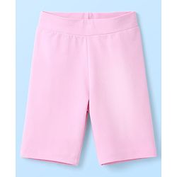 Pine Kids Cotton Knit Half Sleeves Top & Shorts Set with Chicago Print - Pink