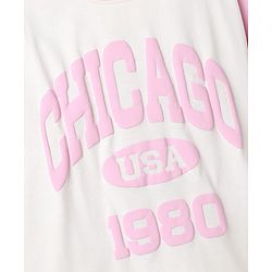 Pine Kids Cotton Knit Half Sleeves Top & Shorts Set with Chicago Print - Pink