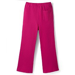 Pine Kids Cotton Knit Puffed Sleeves Peplum Top & Pant Set - Beige & Dark Pink