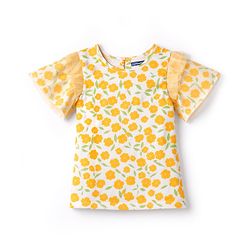 Pine Kids Cotton Knit Top Floral Print Multi Color 4-5 Years