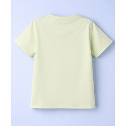 Pine Kids Cotton Knit T-Shirts Half Sleeves Round Neck Graphic Limegreen 4-5 Years