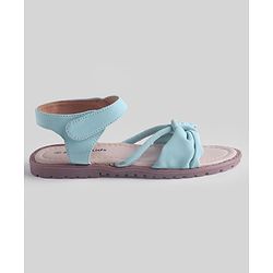 Pine Kids Solid Colour Velcro Closure Sandals - Light Blue