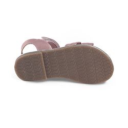 Pine Kids Velcro Closure Solid Sandal - Rose Gold