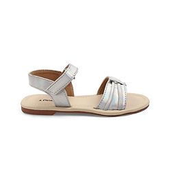 Pine Kids Slip-On Solid Sandals - Silver
