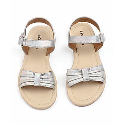 Pine Kids Slip-On Solid Sandals - Silver