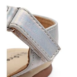 Pine Kids Slip-On Solid Sandals - Silver