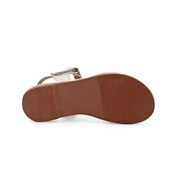 Pine Kids Slip-On Solid Sandals - Silver