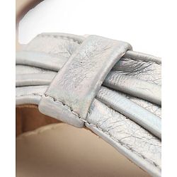 Pine Kids Slip-On Solid Sandals - Silver
