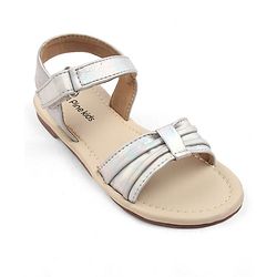 Pine Kids Slip-On Solid Sandals - Silver