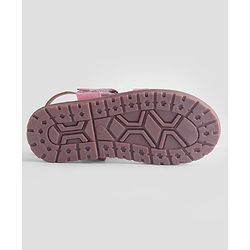 Pine Kids Solid Colour Velcro Closure Sandals - Pink