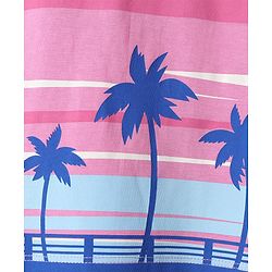 Pine Kids Cotton Knit T-Shirts Round Neck Half Sleeves Pink 4-5 Years