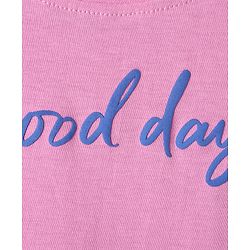 Pine Kids Cotton Knit T-Shirts Round Neck Half Sleeves Pink 4-5 Years