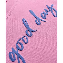 Pine Kids Cotton Knit T-Shirts Round Neck Half Sleeves Pink 4-5 Years