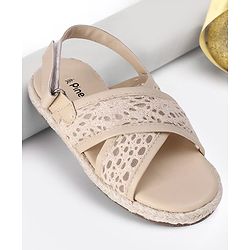 Pine Kids Velcro Closure Sandal - Beige