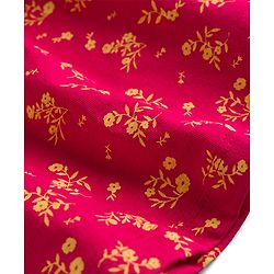 Pine Kids Cotton Knit Sleeveless Floral Printed Top - Red