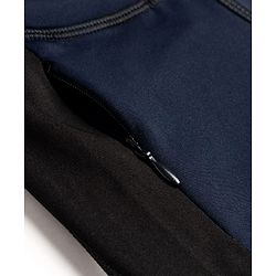 Pine Active Knit Full Length Solid Leggings - Navy Blue