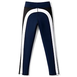 Pine Active Knit Full Length Solid Leggings - Navy Blue