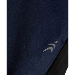 Pine Active Knit Full Length Solid Leggings - Navy Blue