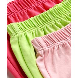 Pine Kids Cotton Lycra Knit Solid Bloomers Pack of 3 (Color May Vary)