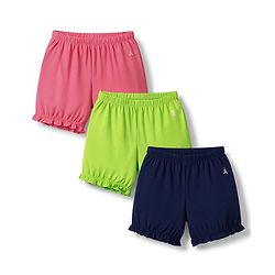 Pine Kids Cotton Lycra Knit Solid Bloomers Pack of 3 - Multicolor