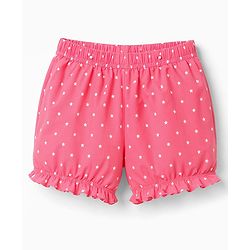 Pine Kids Cotton Lycra Knit Bloomers With Floral & Star Print  Pack of 3 - Multicolor