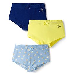Pine Kids Cotton Lycra Knit Floral Printed Hipster Pack Of 3 ( Colour May Vary )