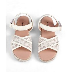 Pine Kids Velcro Closure Sandal - White