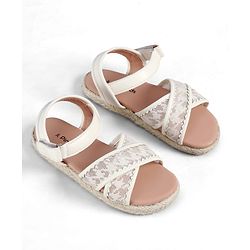 Pine Kids Velcro Closure Sandal - White