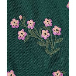 Pine Kids 100% Cotton Knit Sleeveless Floral Printed Frock - Multicolor