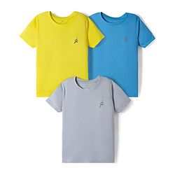 Pine Active Knit Half Sleeves T-Shirts Pack of 3 - Multicolor