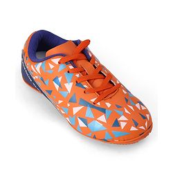 Pine Active Lace Closure Geometric Printed Football Shoes - Orange