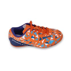 Pine Active Lace Closure Geometric Printed Football Shoes - Orange