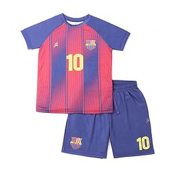 Pine Active Knit Half Sleeves T-Shirt & Shorts Football Set - Light Blue